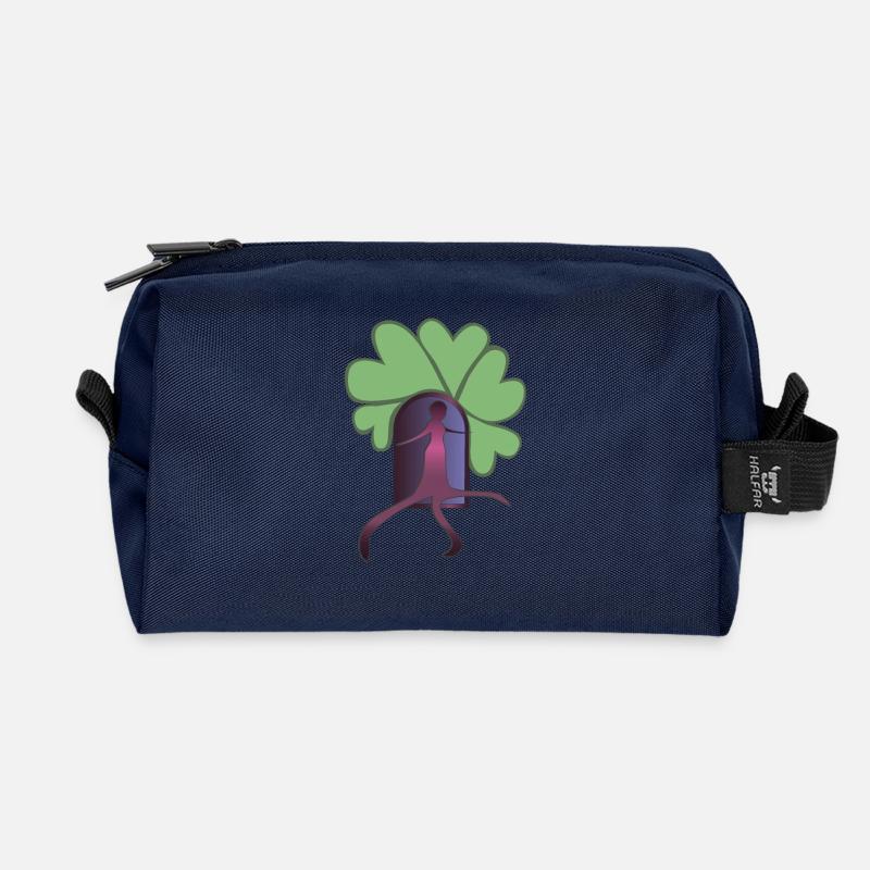 Sortez Rose - Trousse de toilette en tissu recyclé - marine