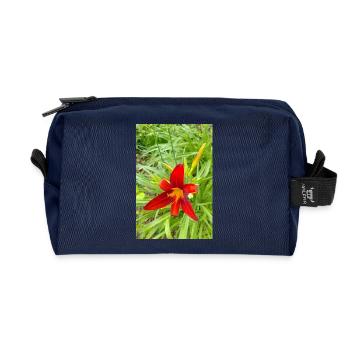 LYS DE FEU - Trousse de toilette en tissu recyclé - marine - Devant