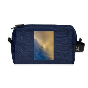Der Himmel - Recycelte Kulturtasche - Navy - Vorne