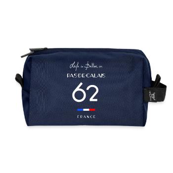 Das Leben ist besser PAS-DE-CALAIS Ausgabe 62 - Recycelte Kulturtasche - Navy - Vorne