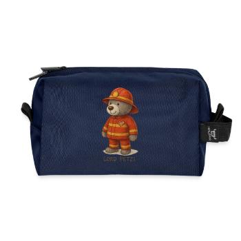 Lord Petzi Feuerwehrmann - Recycelte Kulturtasche - Navy - Vorne