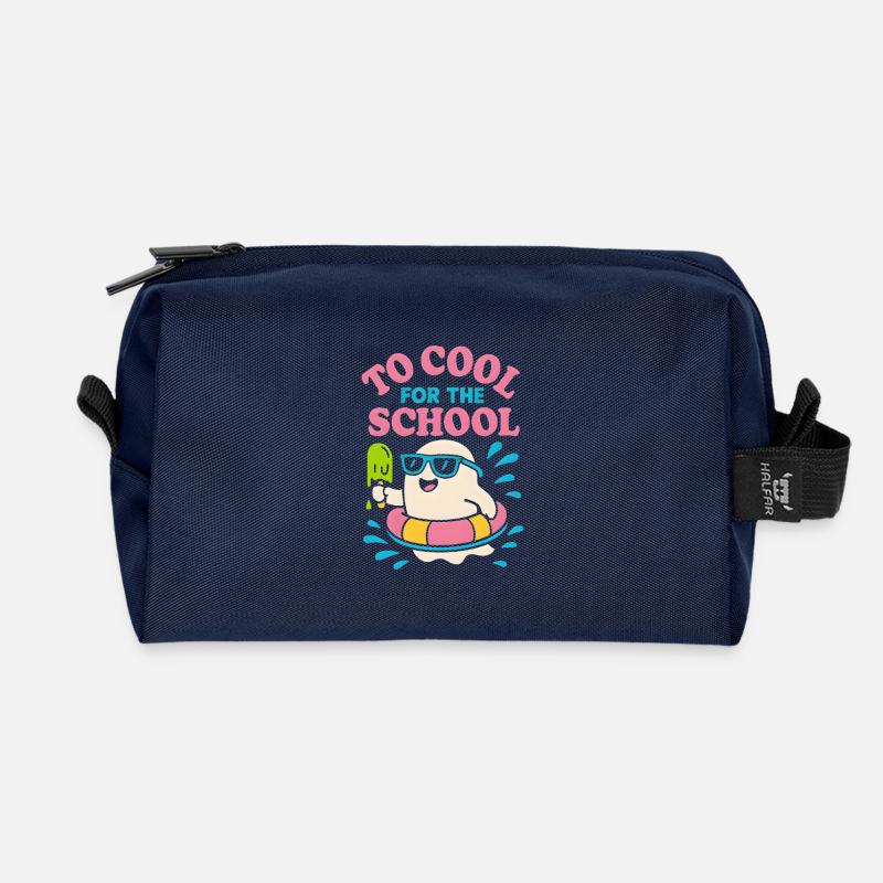 To Cool for the School – Eisgeist Shirt Kids - Recycelte Kulturtasche - Navy