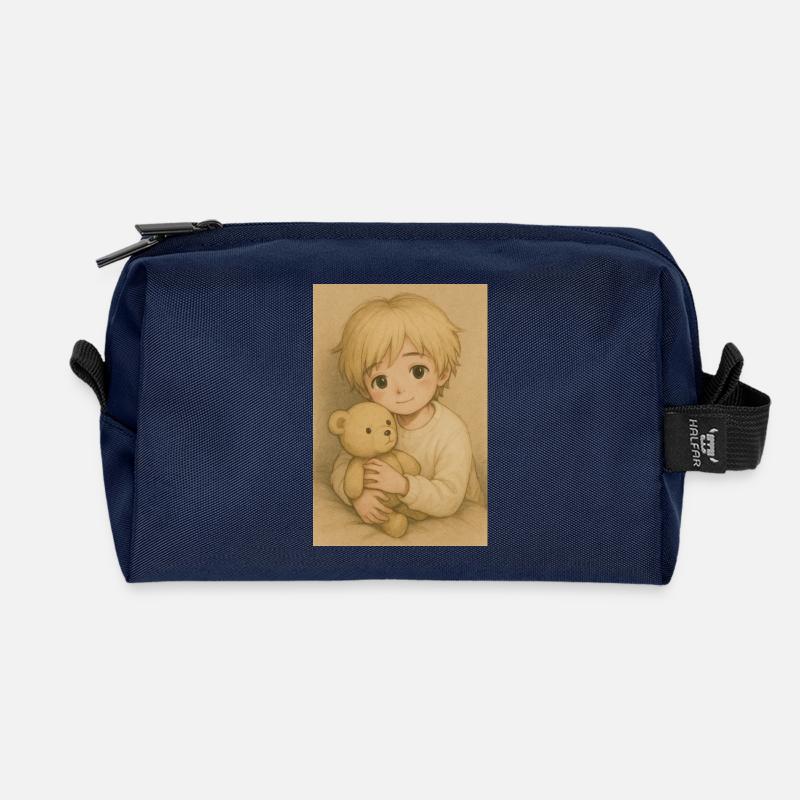 "Touma" - Recycelte Kulturtasche - Navy