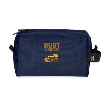 Dust & Diesel – Offroad Outback - Recycled Toiletry Zip Bag - navy - Front