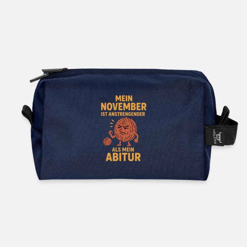 No Nut November - Recycled Toiletry Zip Bag - navy