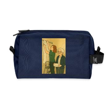 Putzzeit - Recycelte Kulturtasche - Navy - Vorne