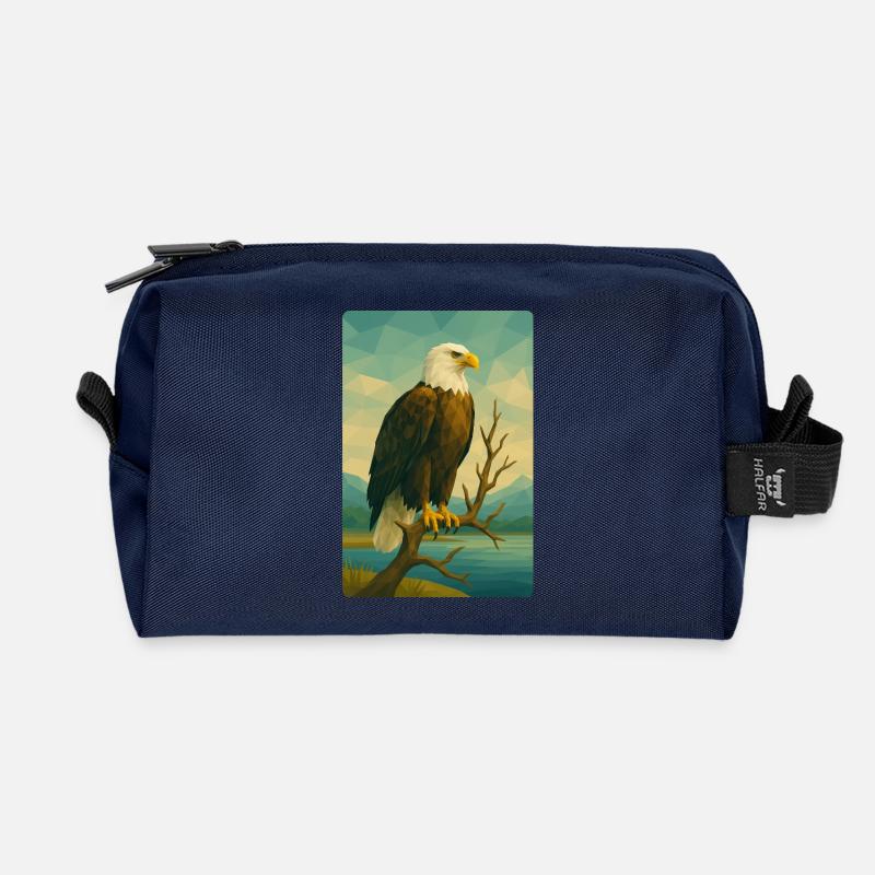 Polynature Weißkopfseeadler - Recycelte Kulturtasche - Navy