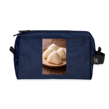Onigiri Reisbällchen Japanstil - Recycelte Kulturtasche - Navy - Vorne