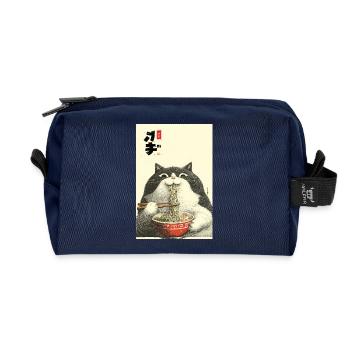 Neko-Ramen-Festmahl - Recycelte Kulturtasche - Navy - Vorne