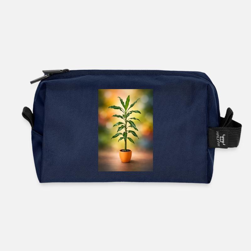 GrünerTopfbaum Eleganz - Recycelte Kulturtasche - Navy