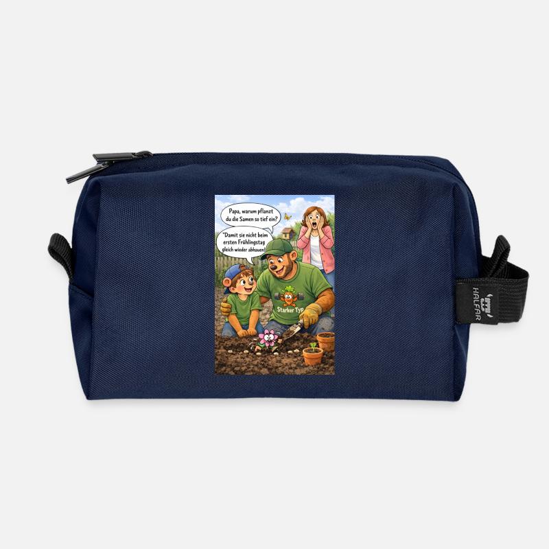 Gartenfreunde Beetspaß - Recycelte Kulturtasche - Navy