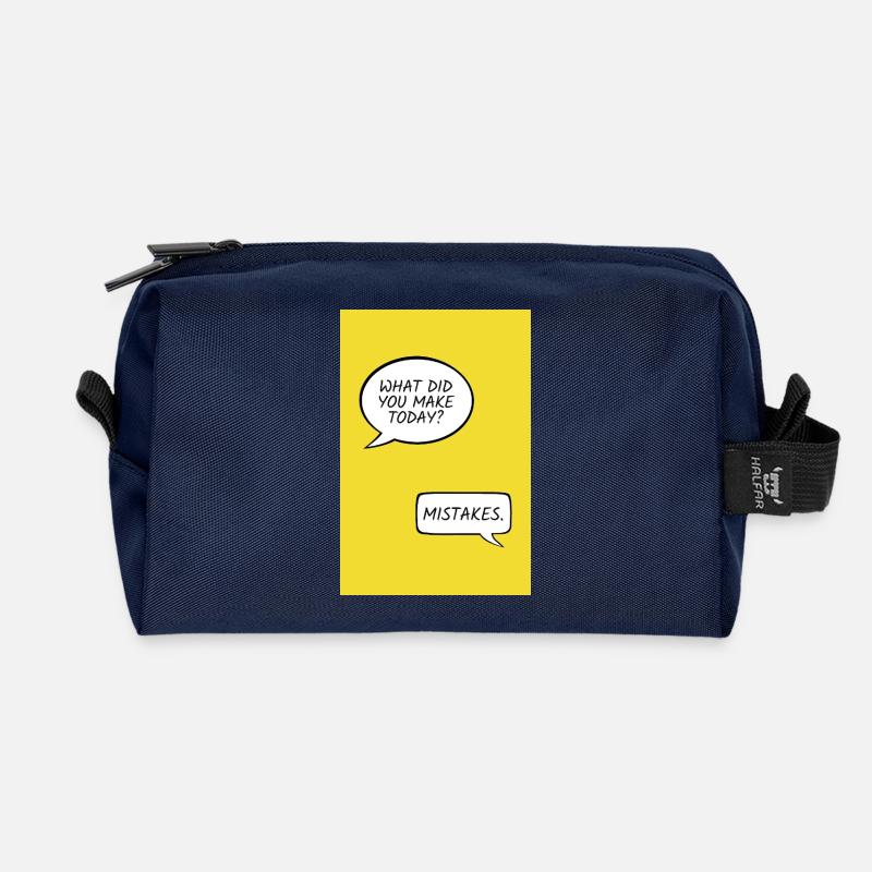 What Did You Make Today? – Mistakes - Recycelte Kulturtasche - Navy