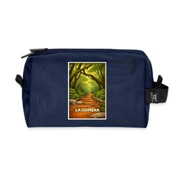 Lorbeerwald Gomera - Recycelte Kulturtasche - Navy - Vorne