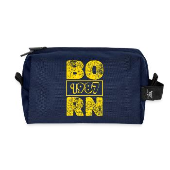 1987 - Recycled Toiletry Zip Bag - navy - Front