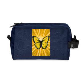 papillon - Trousse de toilette en tissu recyclé - marine - Devant