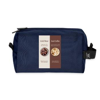 Affiche Cold Brew vs Café Glacé - Trousse de toilette en tissu recyclé - marine - Devant