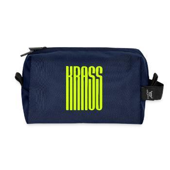 Krass - Recycelte Kulturtasche - Navy - Vorne