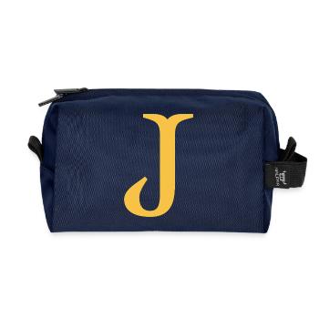 J - Recycelte Kulturtasche - Navy - Vorne