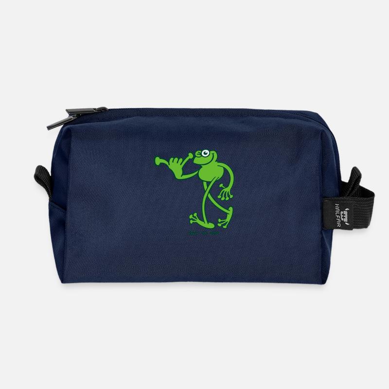 Hawaii-Frosch - Recycelte Kulturtasche - Navy