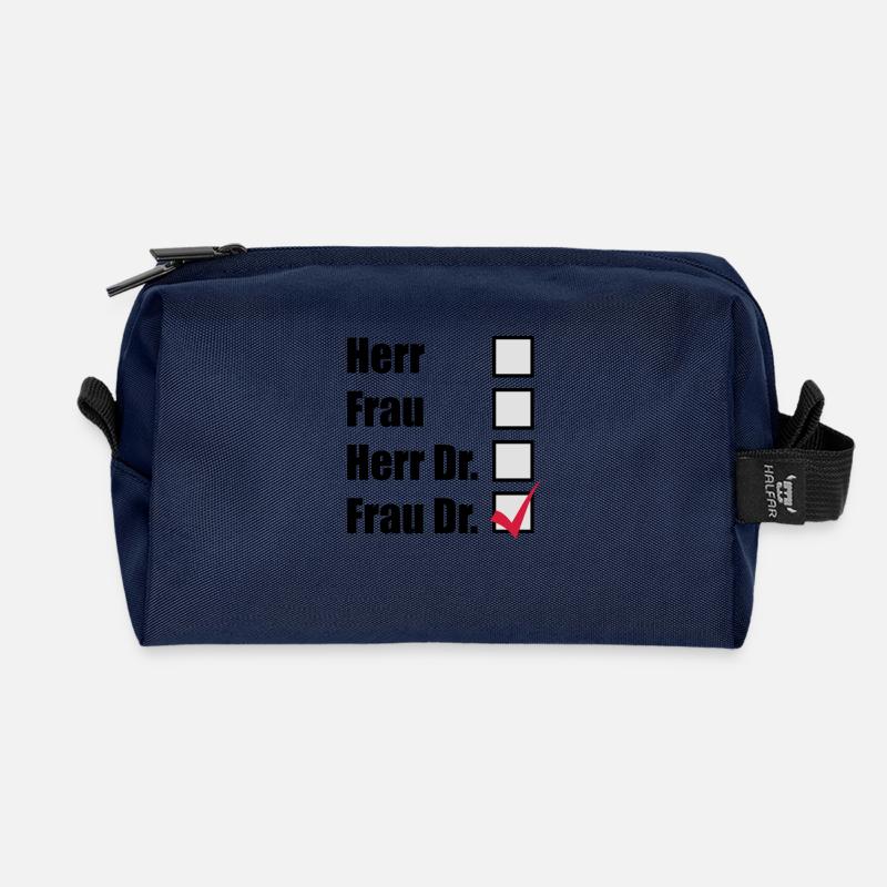 Frau Dr. - Recycelte Kulturtasche - Navy