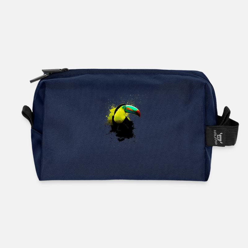 Toucan - Recycled Toiletry Zip Bag - navy