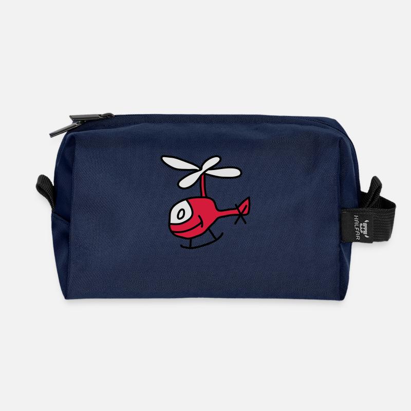 Helicopter - Recycelte Kulturtasche - Navy
