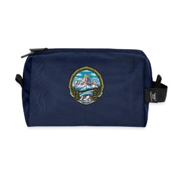 Mountaineering - Recycled Toiletry Zip Bag - navy - Front