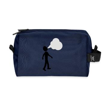 blow - Recycled Toiletry Zip Bag - navy - Front