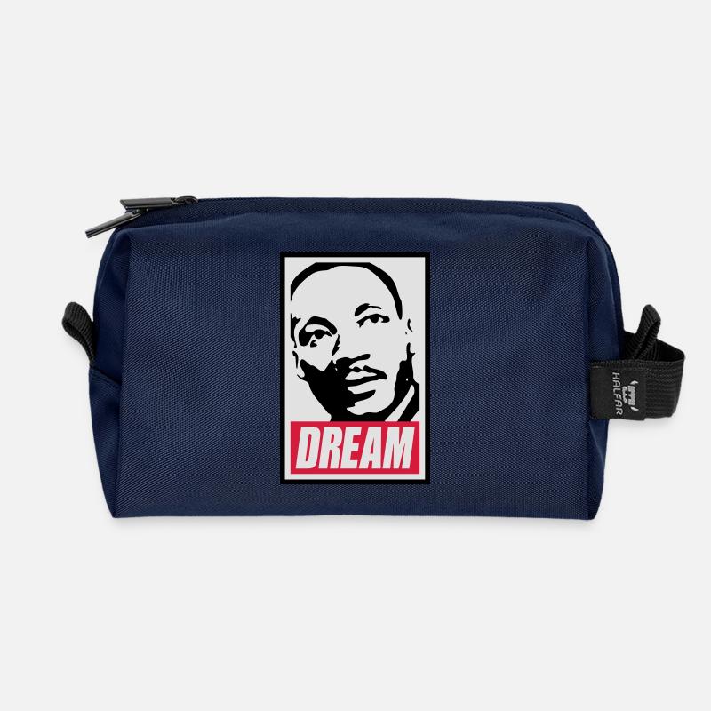 Obey x Dream MLK - Recycelte Kulturtasche - Navy