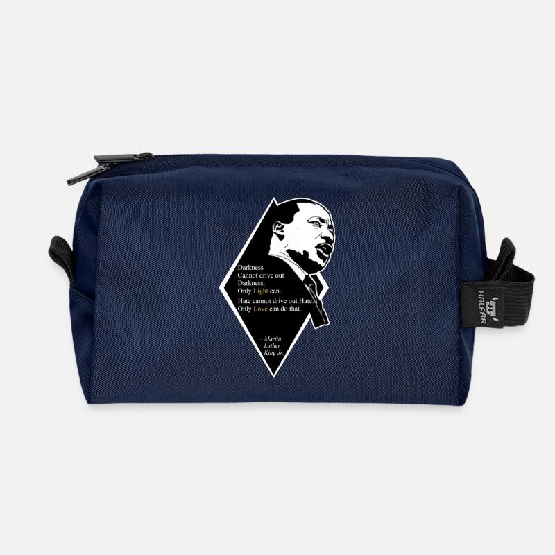 Martin Luther King Jr. Quote - Recycelte Kulturtasche - Navy