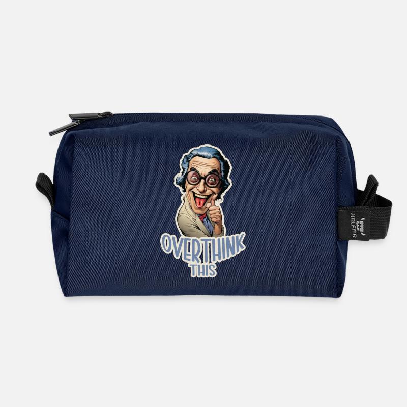 Overthink This Lustiger Labor Professor Shirt - Recycelte Kulturtasche - Navy