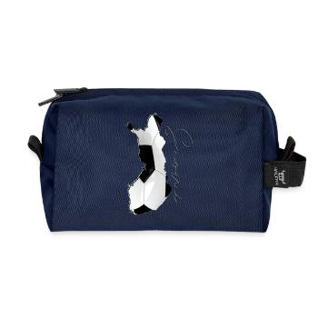 Finland Map Framed Real Football FI - Recycled Toiletry Zip Bag - navy - Front