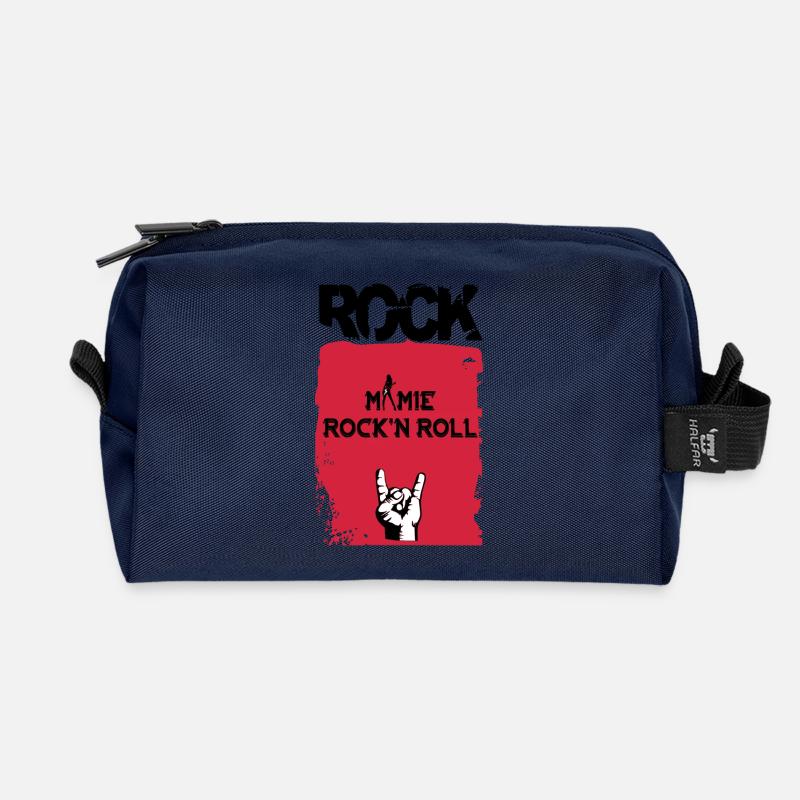 Oma Rock'n Roll - Recycelte Kulturtasche - Navy