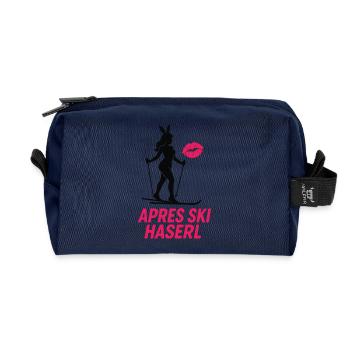 Après Ski Haserl Vacances d’hiver - Trousse de toilette en tissu recyclé - marine - Devant