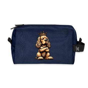 Cocker Spaniel Cockerhund Cocker Spaniel Besitzer - Recycelte Kulturtasche - Navy - Vorne