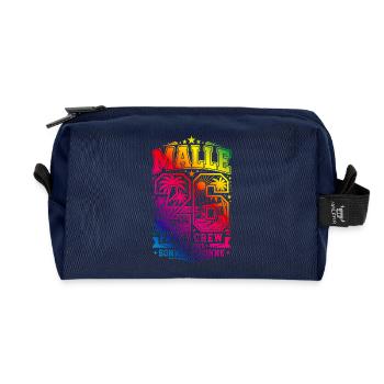 Malle 26 Jersey Multicoloured Mallorca - Recycled Toiletry Zip Bag - navy - Front