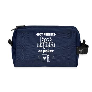 Expert au poker - Trousse de toilette en tissu recyclé - marine - Devant