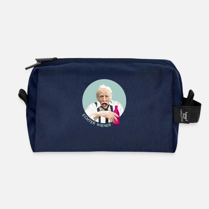 Echter Wiener - Recycelte Kulturtasche - Navy