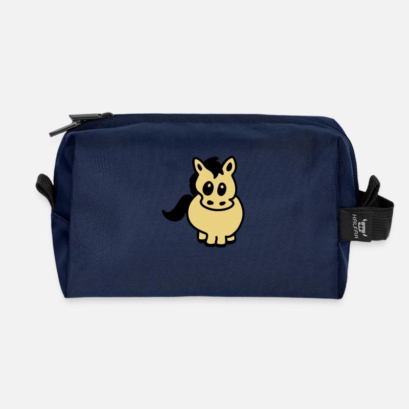 Thick bangs - Recycled Toiletry Zip Bag - navy