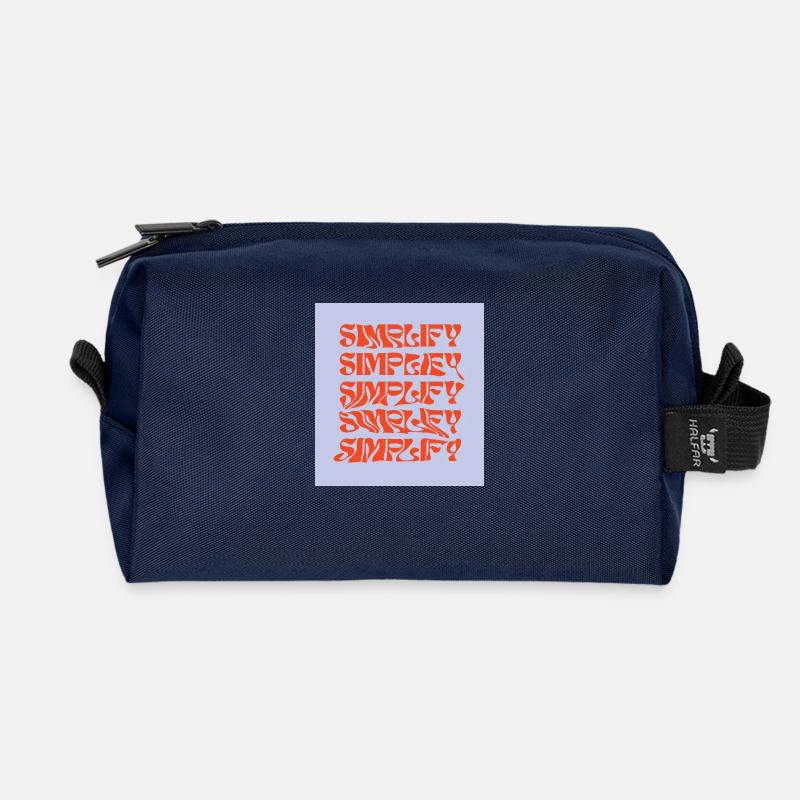 Simplify - Trousse de toilette en tissu recyclé - marine