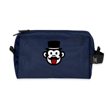 Fête du Singe Marié - Trousse de toilette en tissu recyclé - marine - Devant