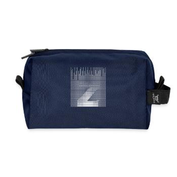 Buchstabe Z, Monogramm - Recycelte Kulturtasche - Navy - Vorne