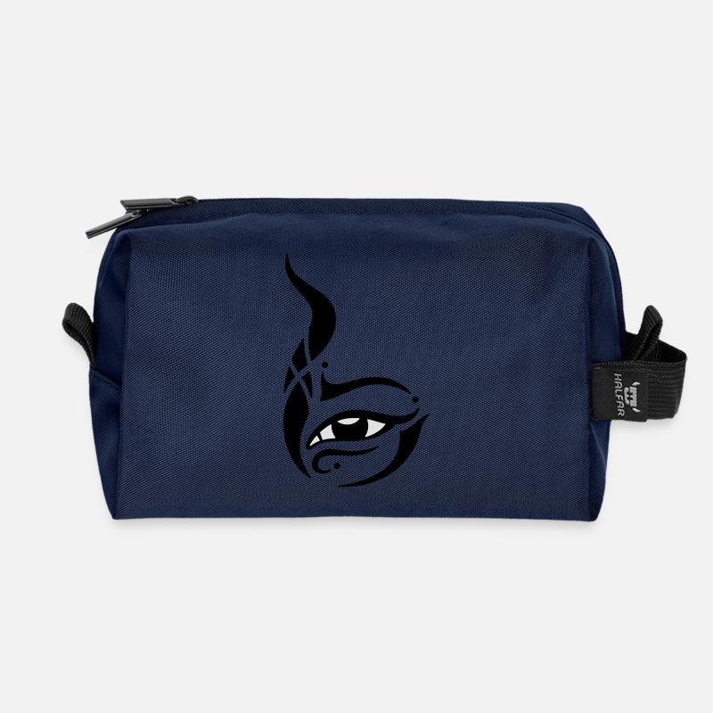 Unicorn Eye - Recycelte Kulturtasche - Navy