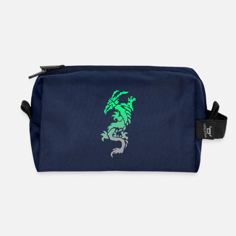 tribal dragon - Recycelte Kulturtasche - Navy