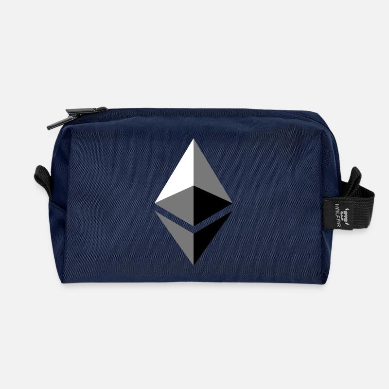 etherium ether ETH - Recycelte Kulturtasche - Navy