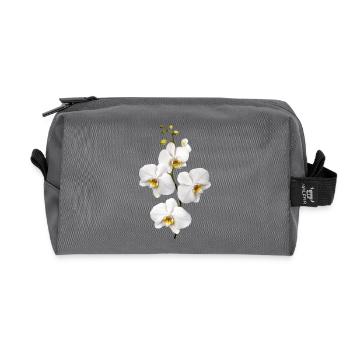 Orchideen - Recycelte Kulturtasche - Anthrazit - Vorne