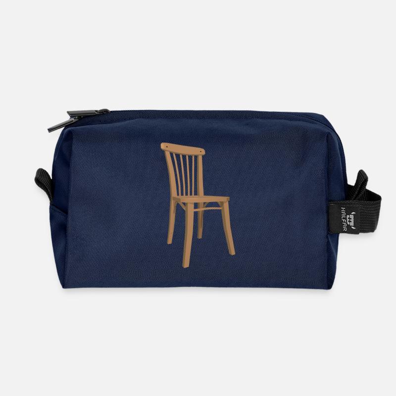 Stuhl Illustration - Recycelte Kulturtasche - Navy