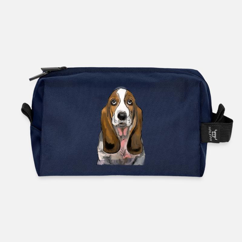 Basset - Recycelte Kulturtasche - Navy