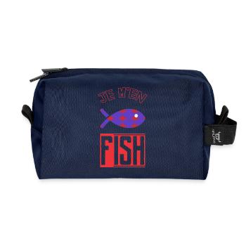 IST MIR EGAL - Recycelte Kulturtasche - Navy - Vorne