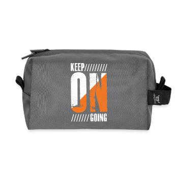 Continuer à faire Chemise drôle - Trousse de toilette en tissu recyclé - anthracite - Devant